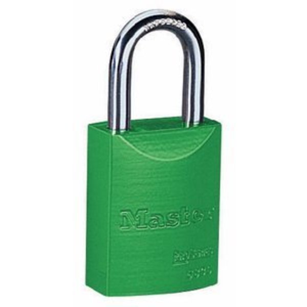 Master Lock Green Padlock Keyed Different,  A1107GRN1KEY Q# DG8027